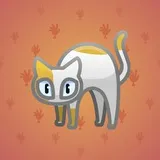 Scared Cat #6544 Scared Cat #6544