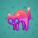 Scared Cat #6833 Scared Cat #6833