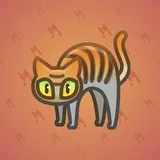 Scared Cat #6886 Scared Cat #6886