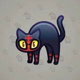 Scared Cat #7021 Scared Cat #7021