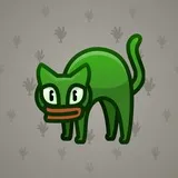 Scared Cat #7053 Scared Cat #7053