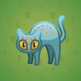 Scared Cat #7057 Scared Cat #7057