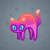 Scared Cat #7088 Scared Cat #7088