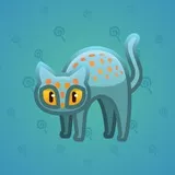 Scared Cat #7111