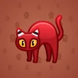Scared Cat #7192 Scared Cat #7192