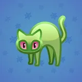 Scared Cat #7247 Scared Cat #7247