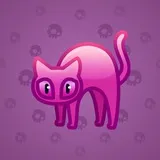 Scared Cat #7257 Scared Cat #7257