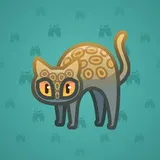 Scared Cat #7350 Scared Cat #7350