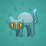 Scared Cat #7437 Scared Cat #7437