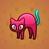 Scared Cat #7444 Scared Cat #7444