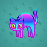 Scared Cat #7454 Scared Cat #7454