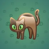 Scared Cat #7676 Scared Cat #7676
