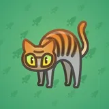 Scared Cat #7699 Scared Cat #7699
