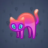 Scared Cat #7703 Scared Cat #7703