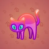Scared Cat #7715 Scared Cat #7715