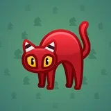 Scared Cat #7735 Scared Cat #7735