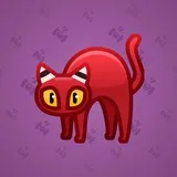 Scared Cat #7747 Scared Cat #7747