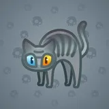 Scared Cat #7821 Scared Cat #7821