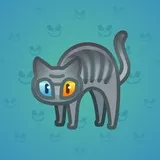 Scared Cat #8244 Scared Cat #8244