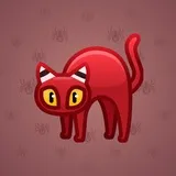 Scared Cat #8252 Scared Cat #8252
