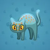 Scared Cat #9354 Scared Cat #9354