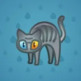 Scared Cat #9790 Scared Cat #9790